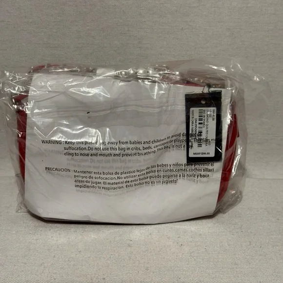 NWT Badgley Mischka Diamond Quilted Camera Bag w/ Pearls - Picture 5 of 7